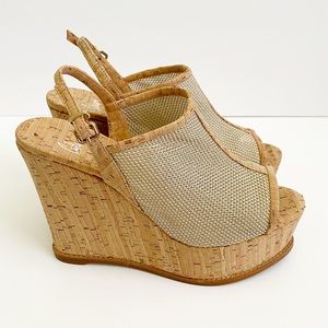 Castaner Corkscrew Wedge Peep Toe Platform Wedge 8